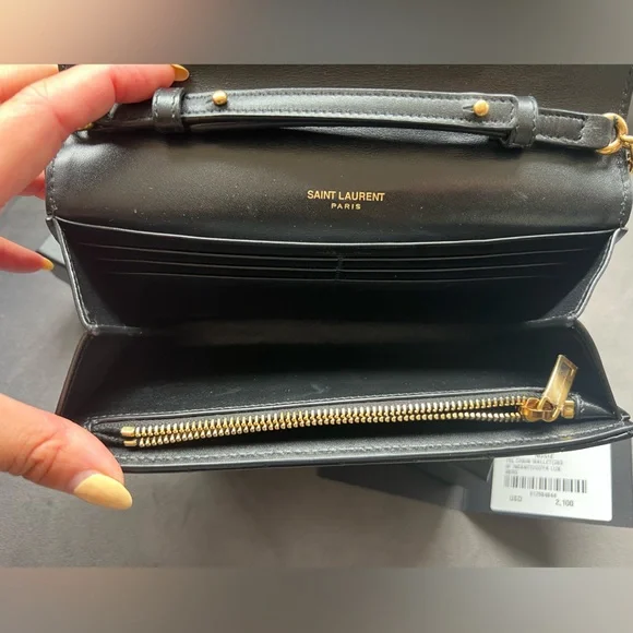 NWT YSL Lambskin Quilted Le Maillon Bag - Picture 8 of 15